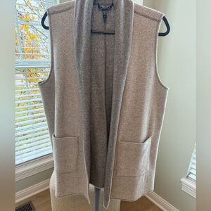 L Eileen Fisher Wool / Cotton Vest